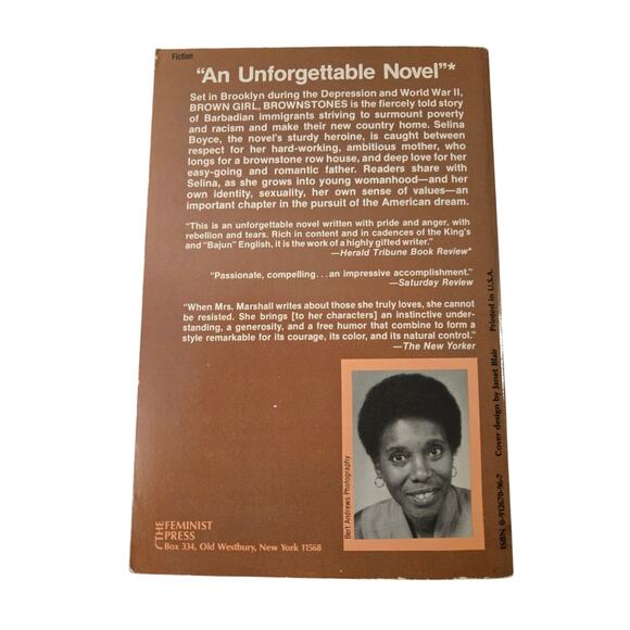 Brown girl, brownstones by Paule Marshall 0912670967 feminist press